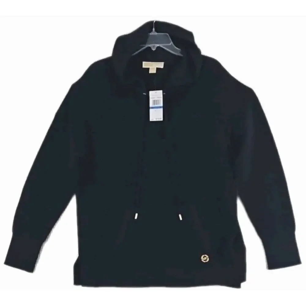 Michael Kors ~Woman Size XL/TG~ Midnightblue Knit Hoodie Sweater NWT $110.00